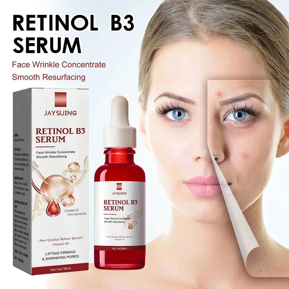 B3 Retinol Serum For Face With Hyaluronic Acid Minimize Wrinkles, Fine Lines Face Serum Instant Firming Lifting Liquid Skin Care