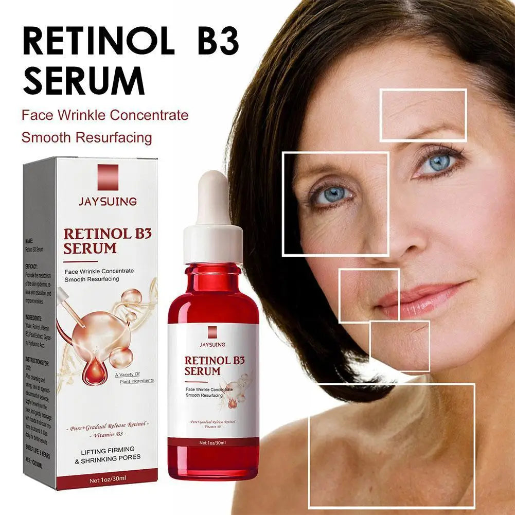 B3 Retinol Serum For Face With Hyaluronic Acid Minimize Wrinkles, Fine Lines Face Serum Instant Firming Lifting Liquid Skin Care